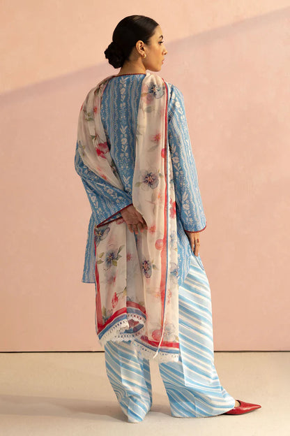Ruby-9B Pakistani Summer Lawn Outfit '25 By- Zara Shahjahan