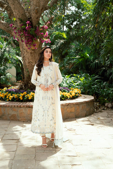 SB-09 Adeena- Luxury Lawn Eid Edit' 25 Ensemble