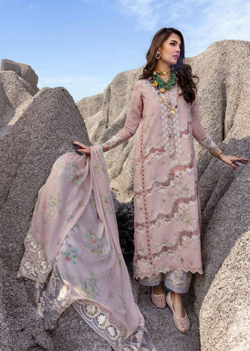 SERENA-B- Blush Lawn '25 Ensemble By- Saira Shakira