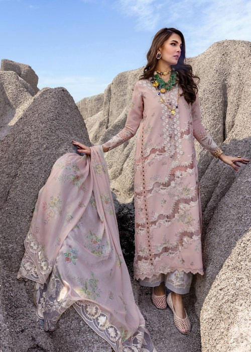 SERENA-B- Blush Lawn '25 Ensemble By- Saira Shakira