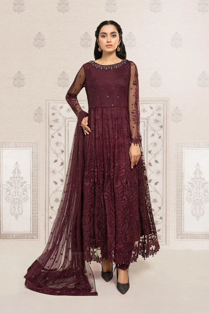 SF-EF22-03R1 -Embroidered Plum Suit