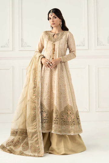 SF-EF25-32 -Embroidered Beige Raw Silk Suit