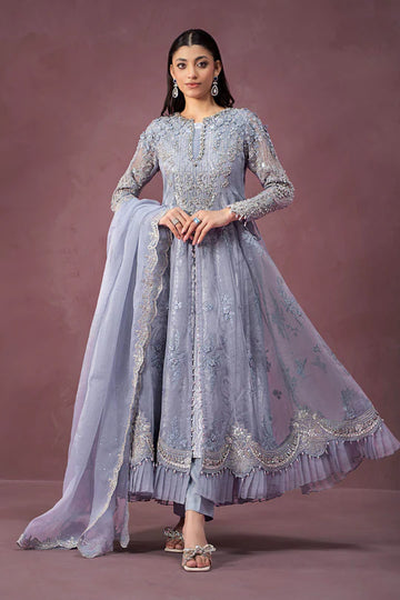 SF-W24-10 -Embroidered Ice-Blue Organza Suit