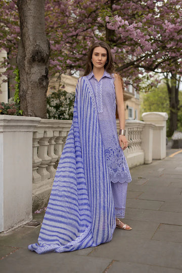 SNB25-7A- Lilac Printed Lawn Ensemble By- Sobia Nazir