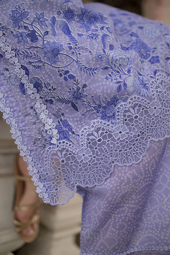 SNB25-7A- Lilac Printed Lawn Ensemble By- Sobia Nazir