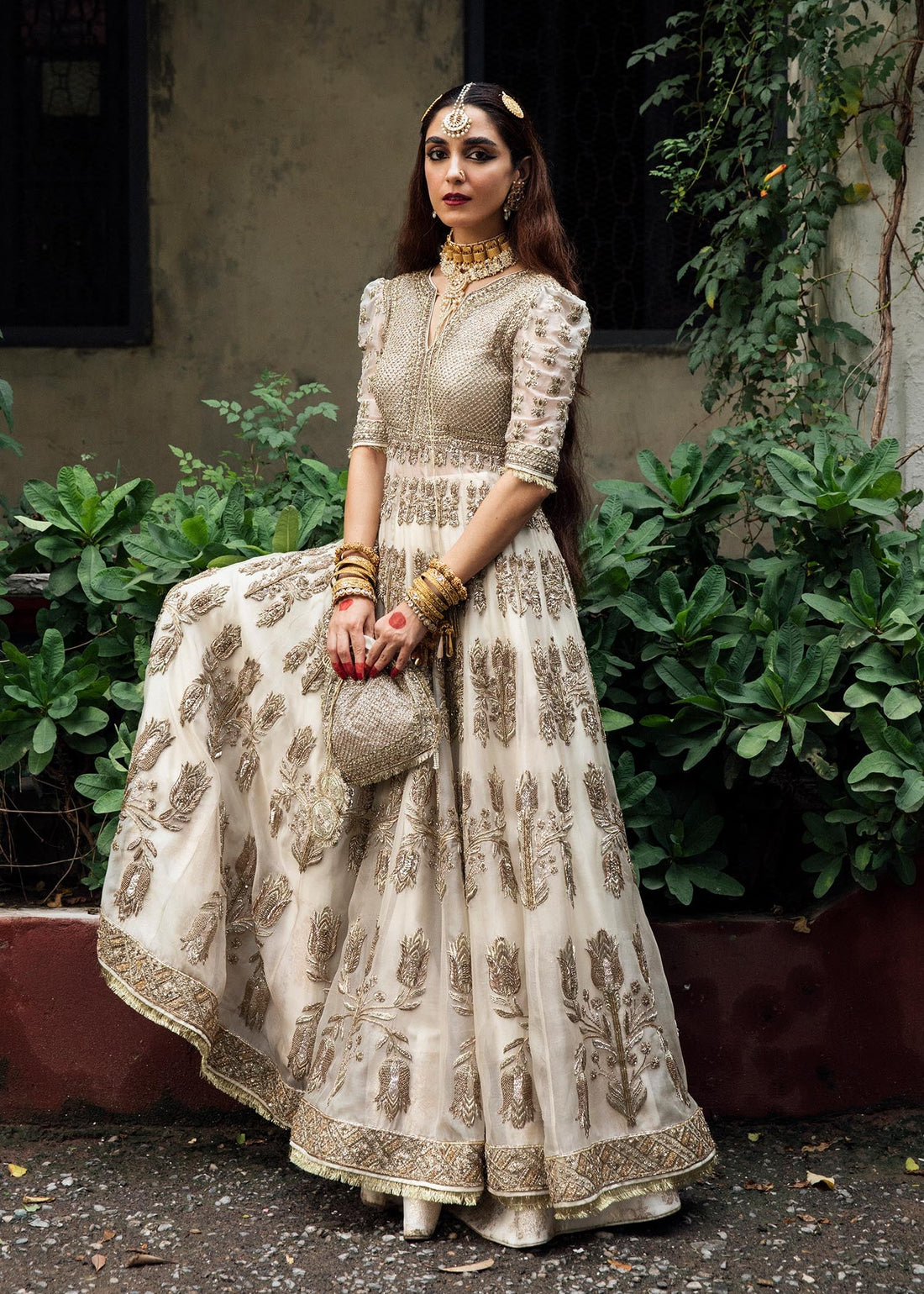 Sakhi - Celestial Bridal Lehenga in White Colour