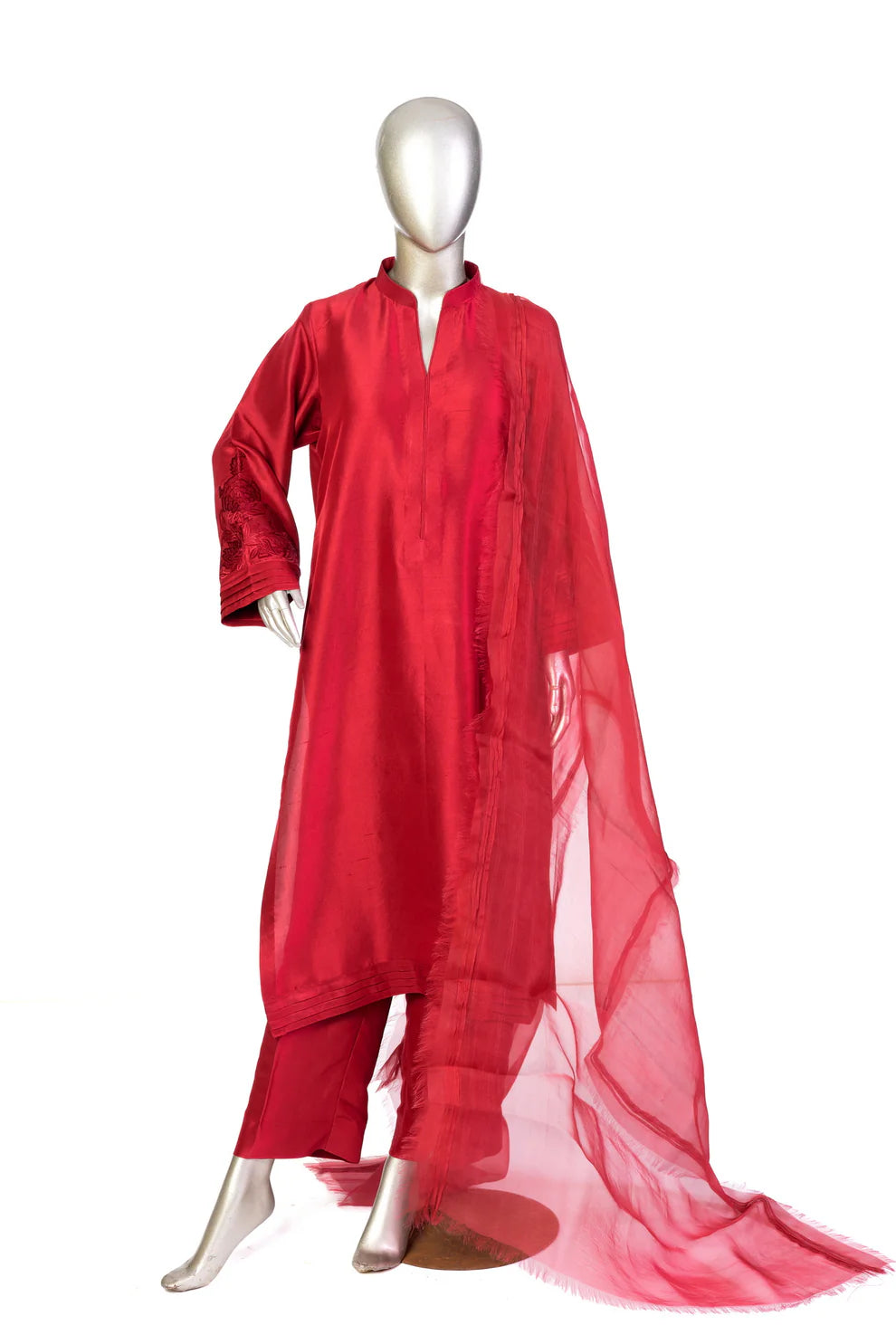 Scarlet-Custom Pakistani Silk Suits for Special Events