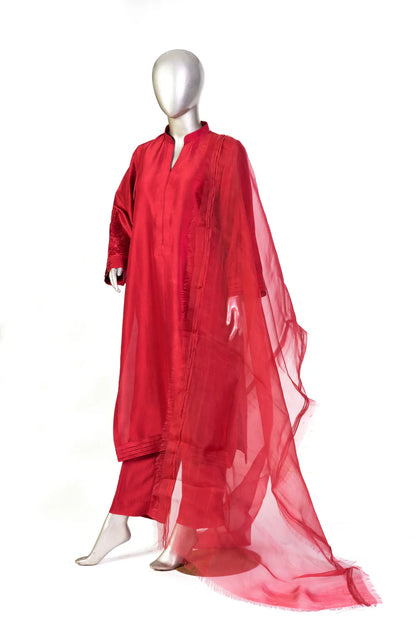 Scarlet-Custom Pakistani Silk Suits for Special Events