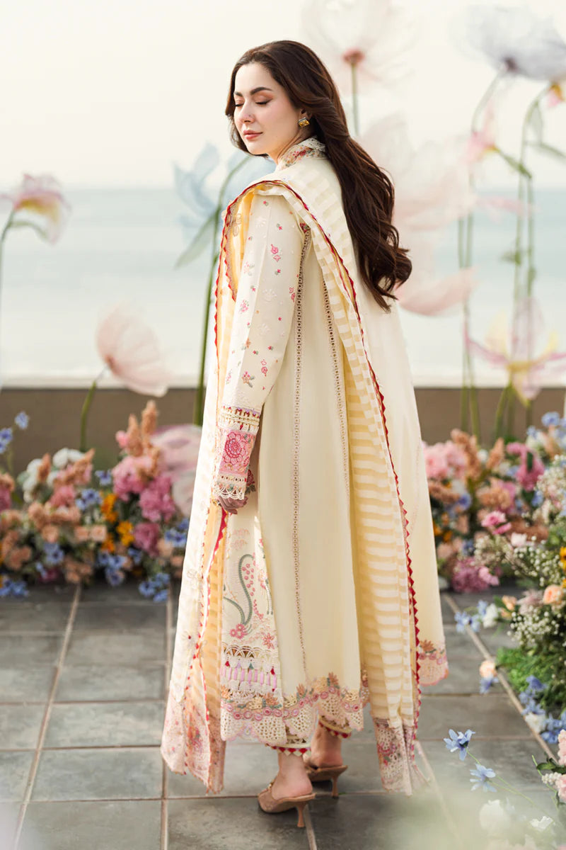 Scarlett- Pakistani Designer Lawn Outfit By- Qalamkar