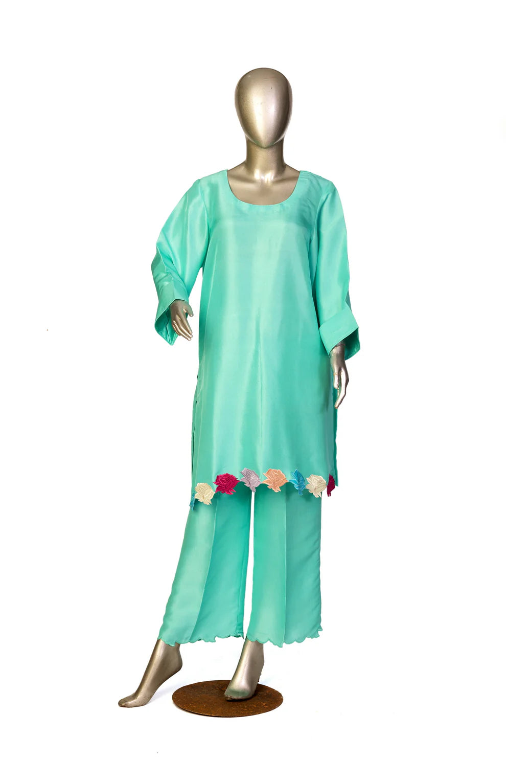 Sea Bareeze-Pakistani Designer Silk Shalwar Kameez