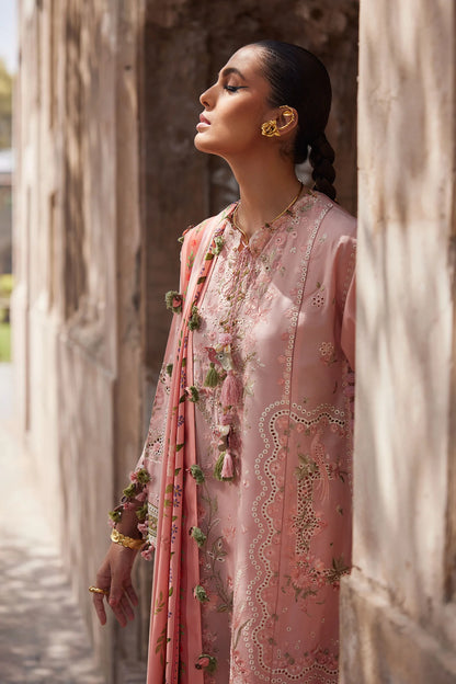 Selene 01-A- Blush Renaissance Lawn Suit By- Elan