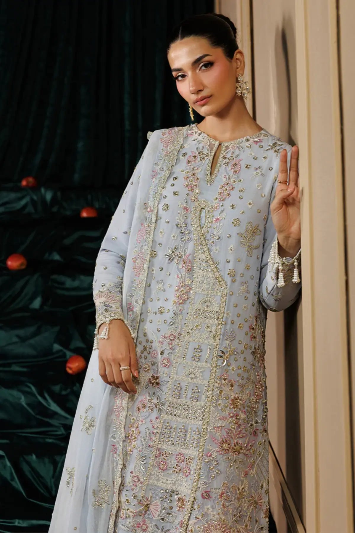 Selene by Emaan Adeel Lavender Embroidered Chiffon Stitched Suit from Celeste Festive Edit'26 Collection