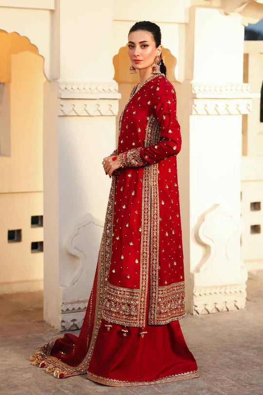 Shahzadi Khanum- Handcrafted Outfit with Naqshi and Zari Work
