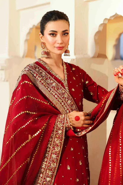 Shahzadi Khanum- Handcrafted Outfit with Naqshi and Zari Work