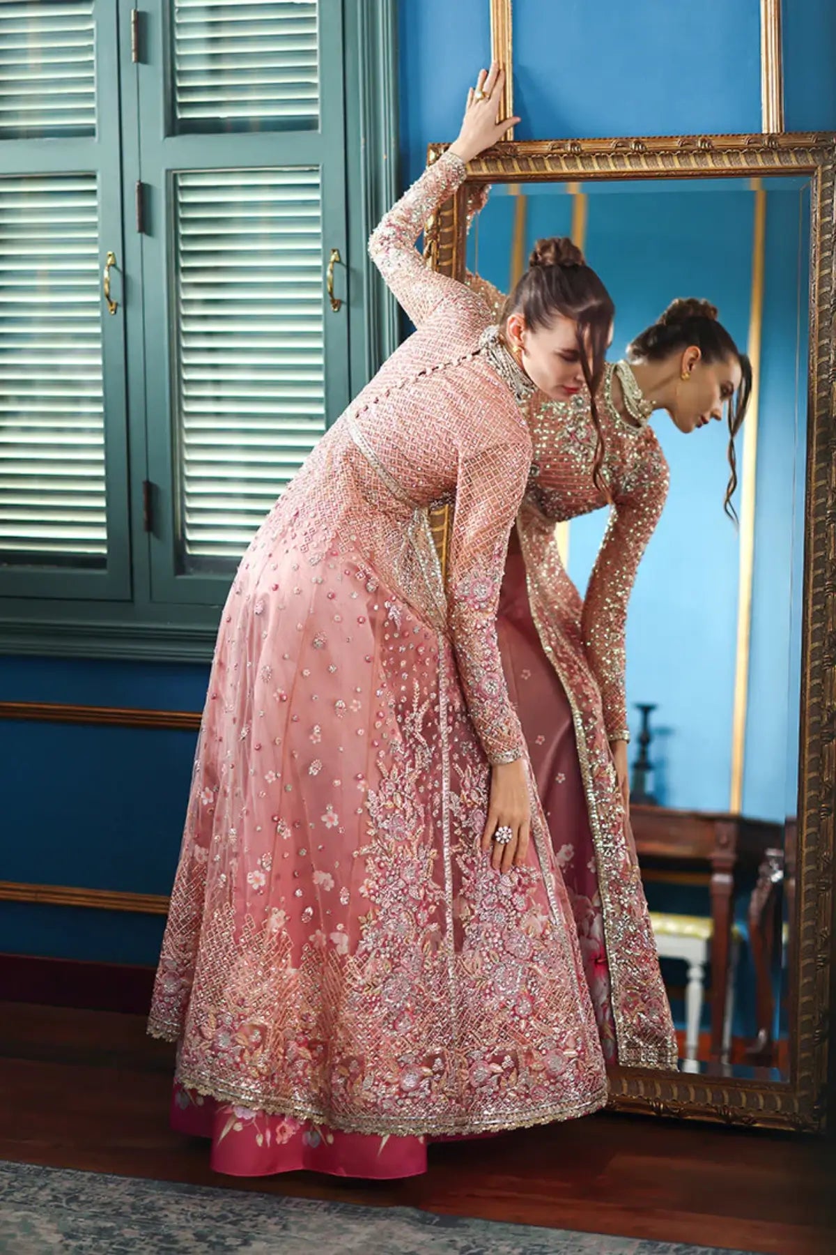 Shayna Mushq stitched blush pink Anarkali for Eid 2026 Canada