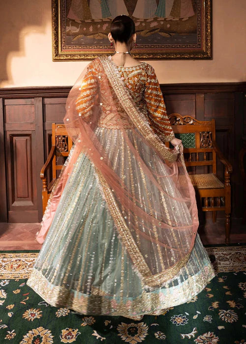 Shazma- Pakistani Traditional Multi Lehenga Set For Mehndi Events