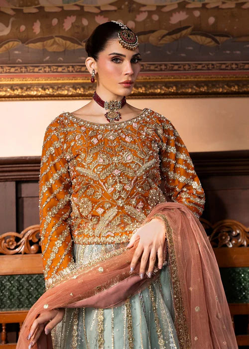 Shazma- Pakistani Traditional Multi Lehenga Set For Mehndi Events