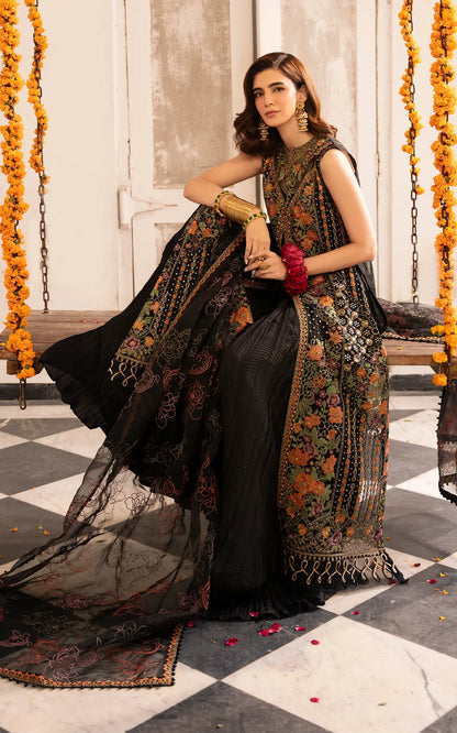 Sitara-(SEF25-03)- Black Sunehri Eid Edit'25  Ensemble