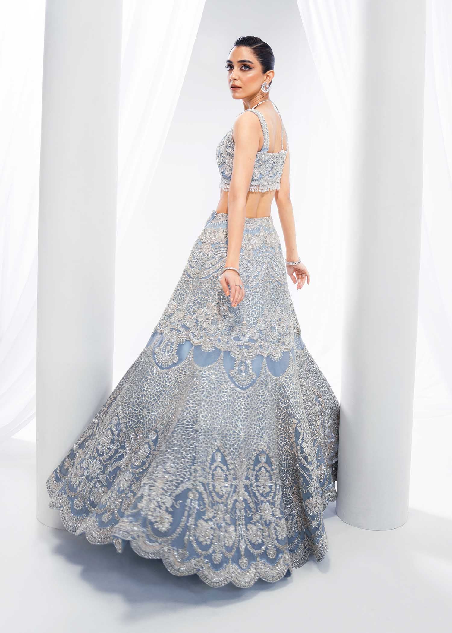 Snow - Beautiful Blue Lehenga Choli