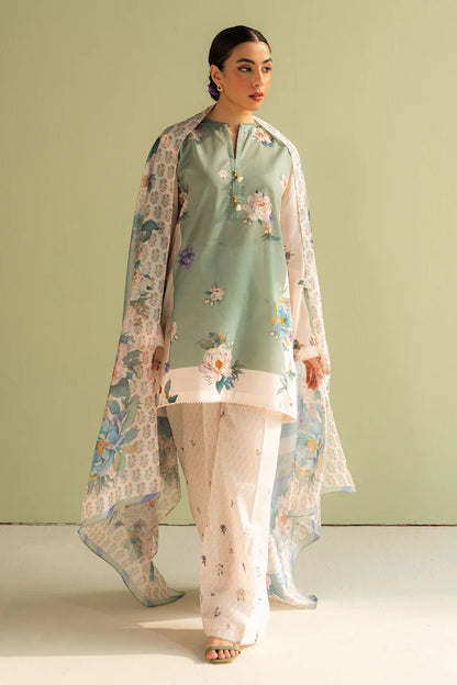 Sofia-2A Pakistani Summer Lawn Outfit '25 By- Zara Shahjahan