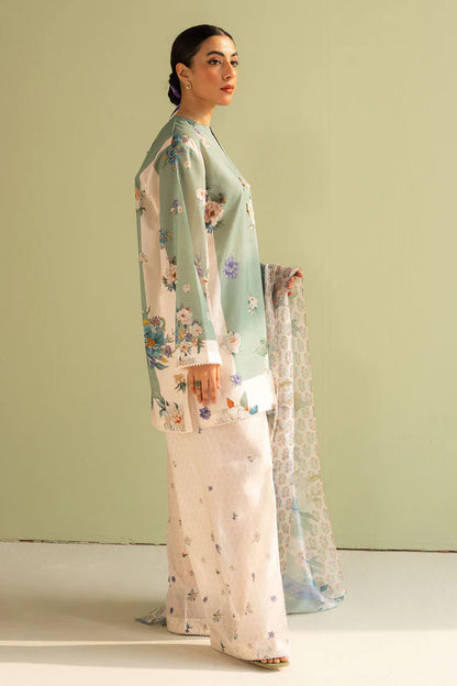 Sofia-2A Pakistani Summer Lawn Outfit '25 By- Zara Shahjahan