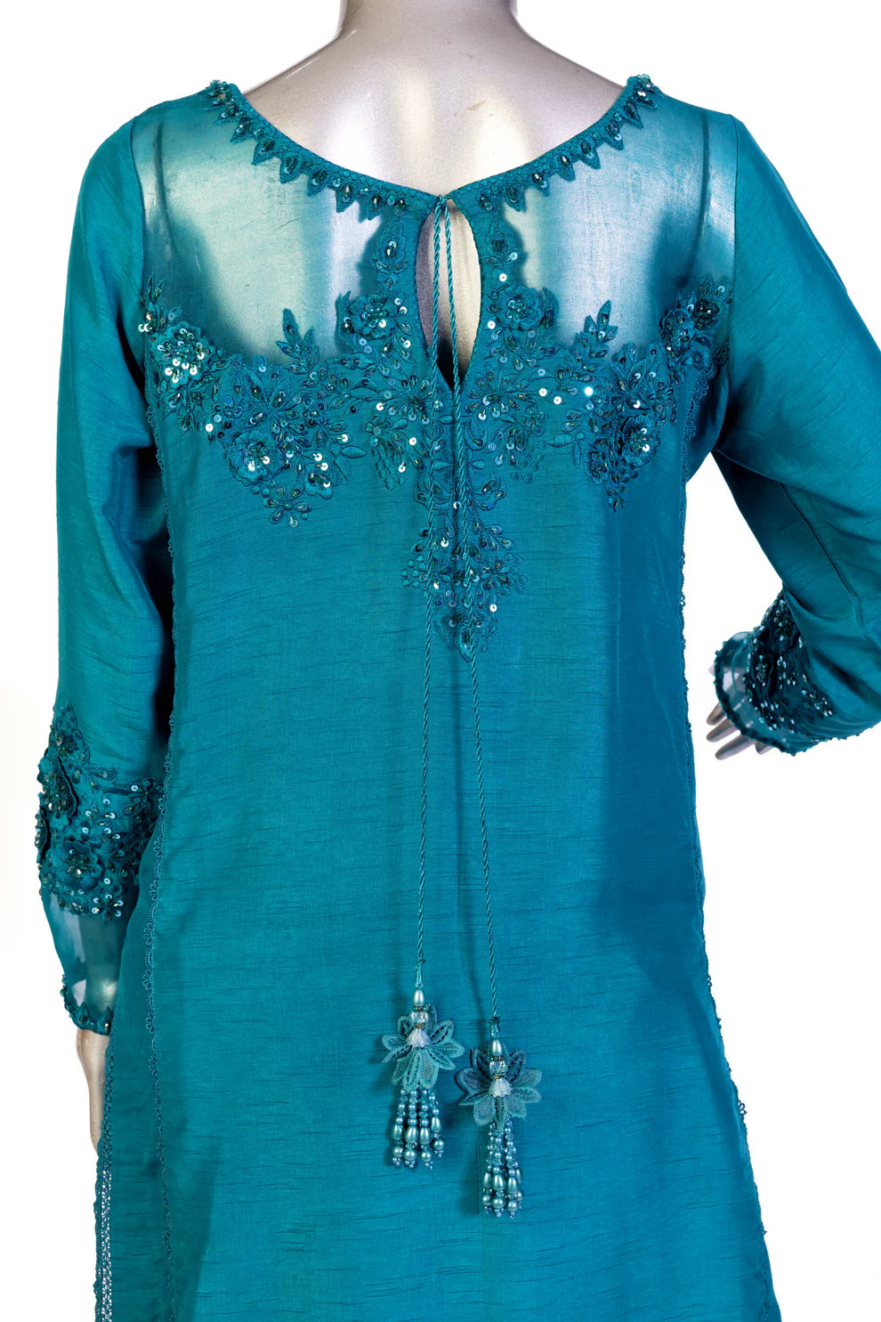 Sofia- Stylish Pakistani Silk Suit with intricate designs