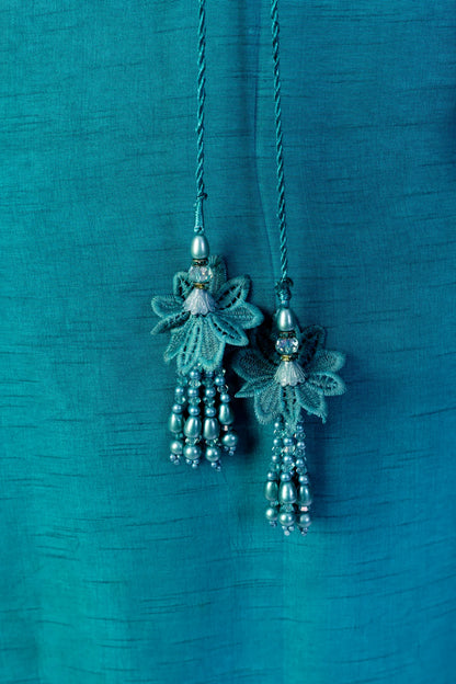 Sofia- Stylish Pakistani Silk Suit with intricate designs