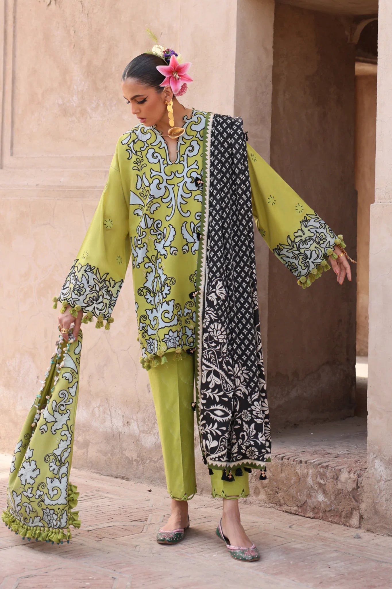 Solene 03-A- The Ralli Reimagined Lawn Ensemble By- Elan