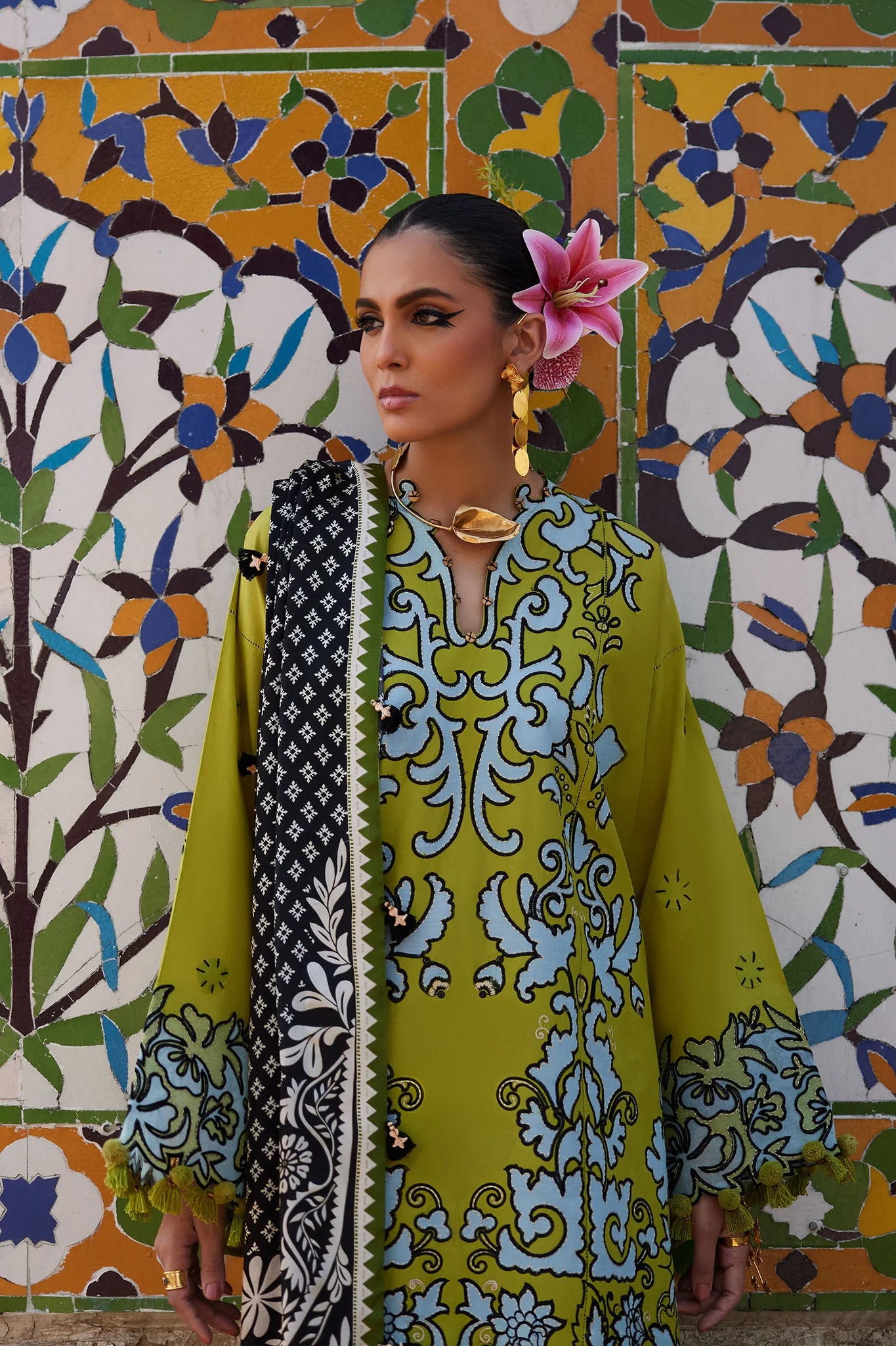 Solene 03-A- The Ralli Reimagined Lawn Ensemble By- Elan