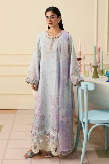 Sugar Bloom – Mushq Soleil Prints Ice Blue Stitched Lawn 3PC Suit