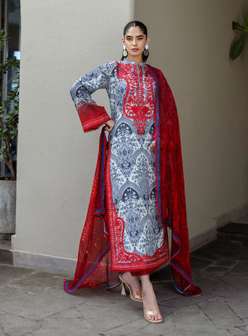 Syra- 3-piece Embroidered Lawn Suit By-Zainab Chottani