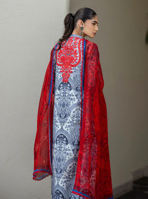 Syra- 3-piece Embroidered Lawn Suit By-Zainab Chottani