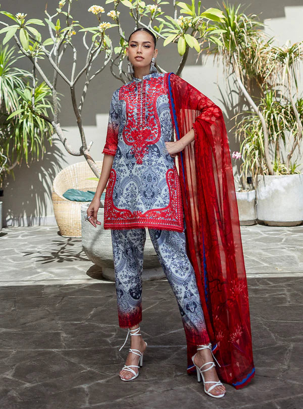 Syra- 3-piece Embroidered Lawn Suit By-Zainab Chottani