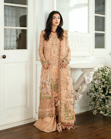 Tarannum by Mushq Mocha Embroidered Chiffon Stitched Formal Dress – Shop Pakistanimoda.com