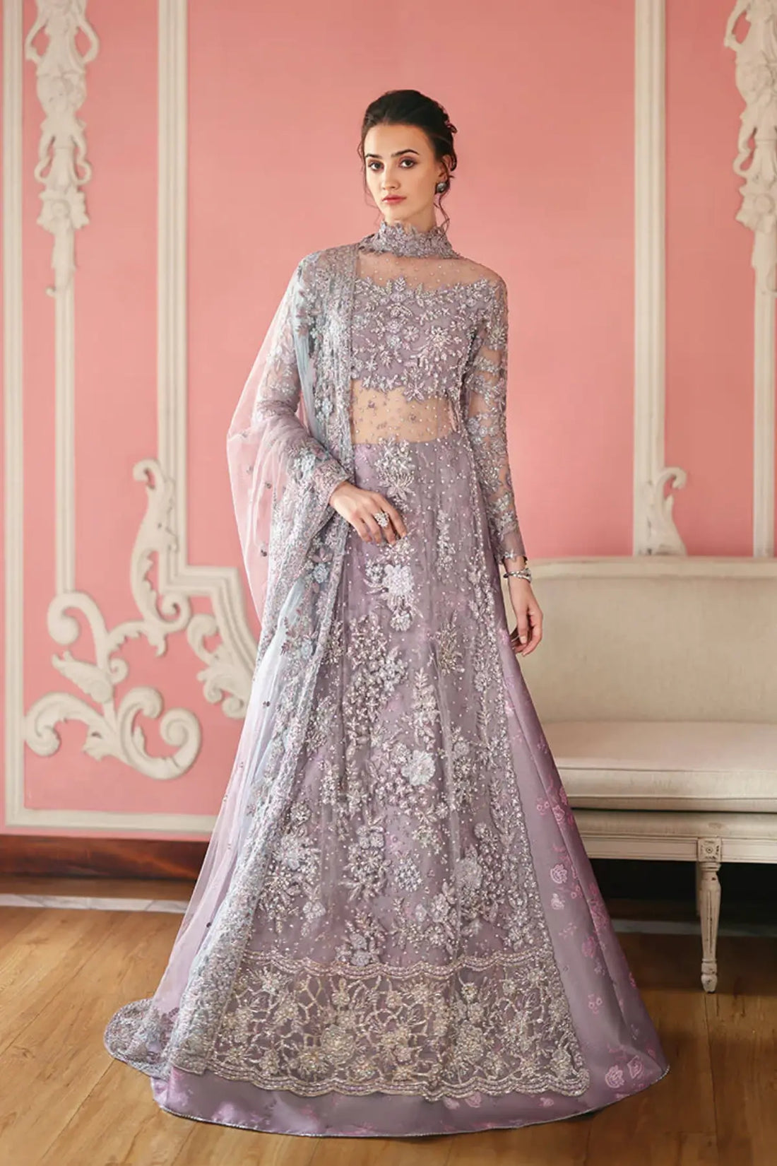 Valerie from The Muse by Mushq lavender stitched formal dress