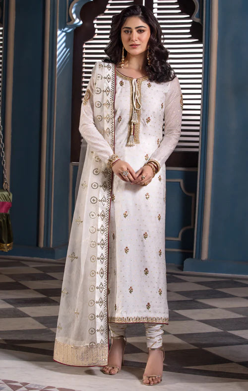 Varena- Elegant Block Print Long Shirt for Festive Wear By- Maya Pret-A-Porter