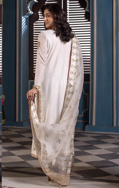 Varena- Elegant Block Print Long Shirt for Festive Wear By- Maya Pret-A-Porter