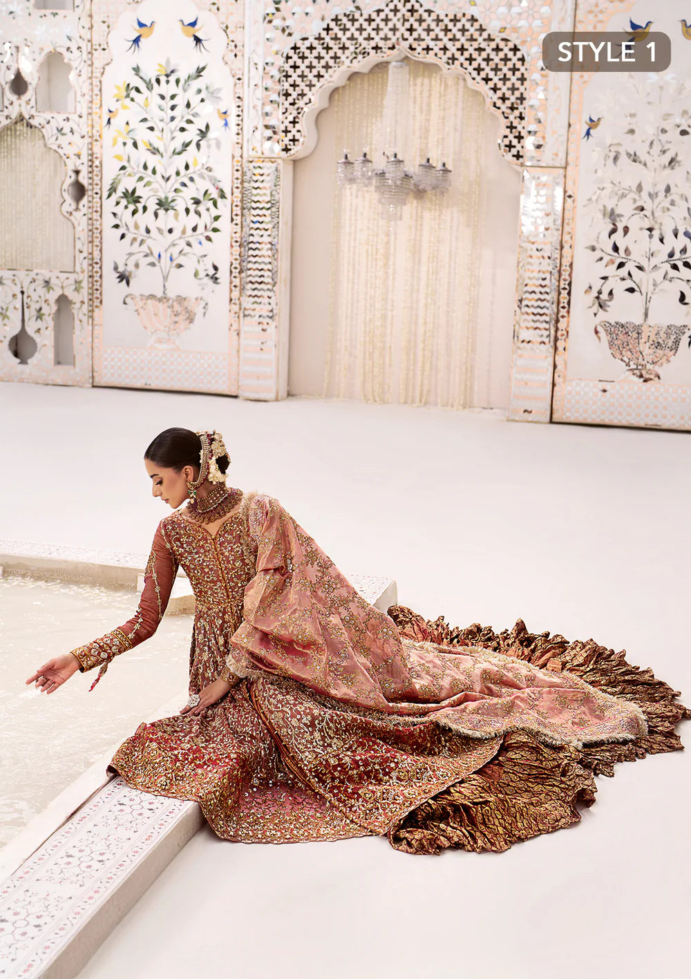 Vermilion Enchantment - Pakistani Wedding Formal Wear By AIK