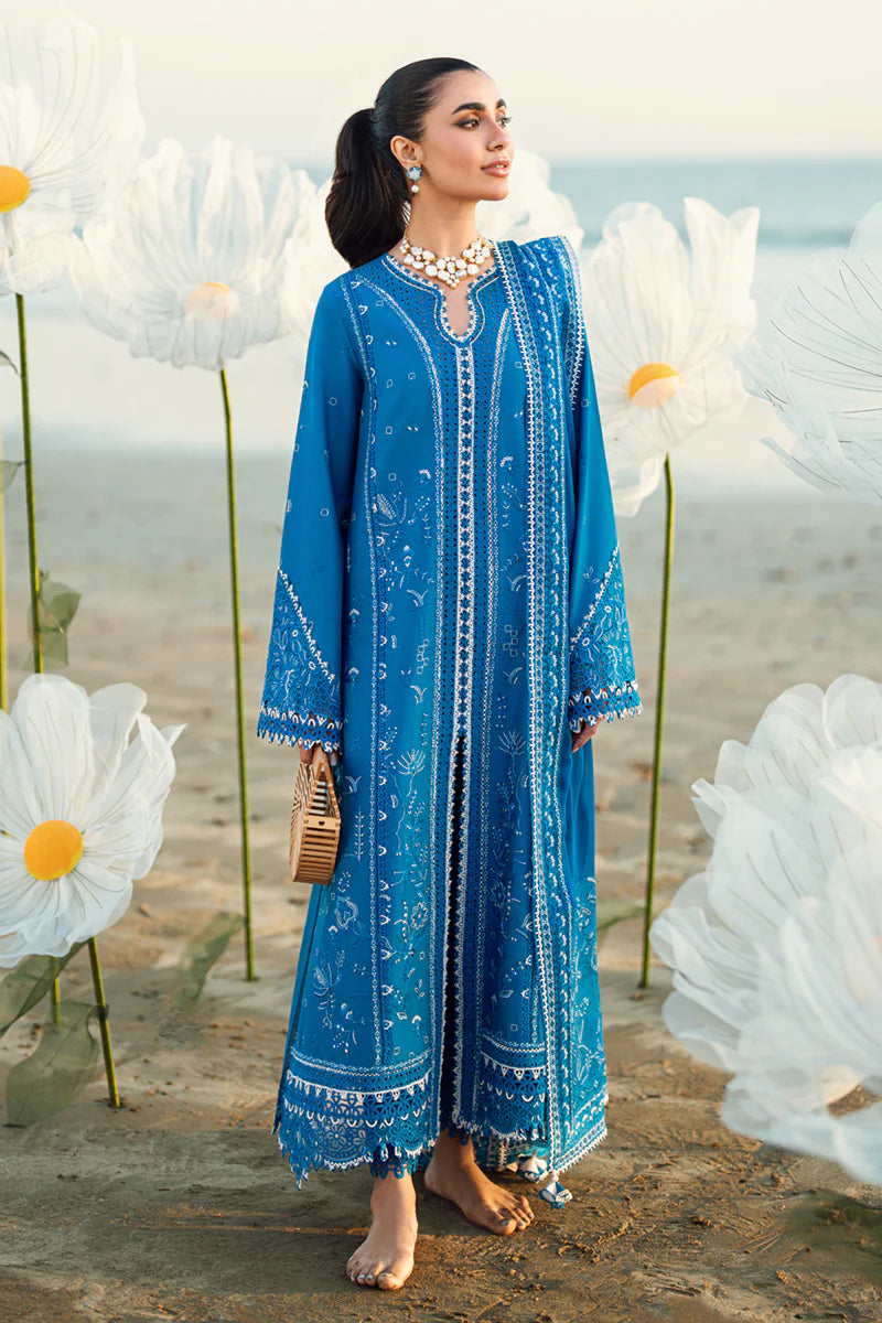 Victoria- Pakistani Designer Lawn Outfit By-Qalamkar