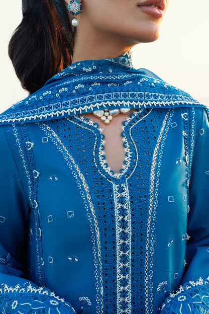 Victoria- Pakistani Designer Lawn Outfit By-Qalamkar
