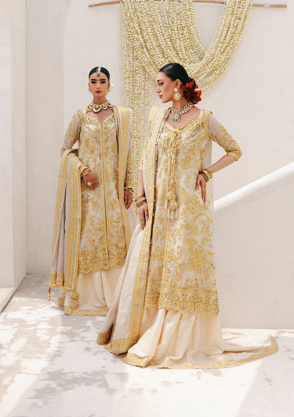 Luxury Pakistani stitched off-white outfit – AIK Wedding Festive Vol 2 – Pakistanimoda.com worldwide shipping