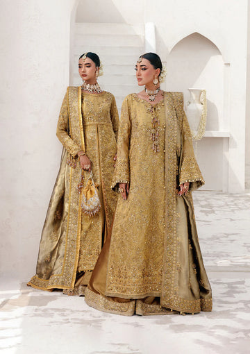 Hand-embellished chiffon and zari net formal dress – AIK Wedding Festive stitched ensemble – Pakistanimoda.com