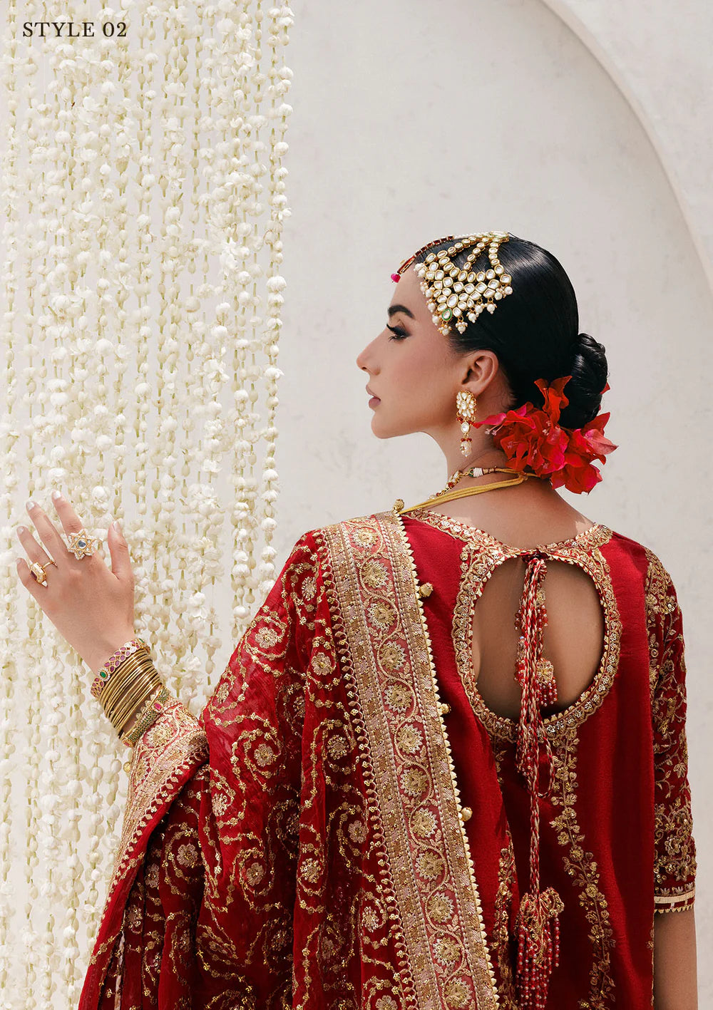 Designer Pakistani stitched red wedding formal – AIK Wedding Festive Vol 2 – Pakistanimoda.com