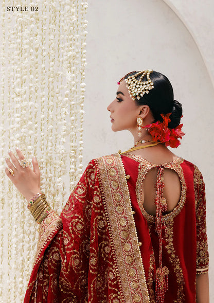 Designer Pakistani stitched red wedding formal – AIK Wedding Festive Vol 2 – Pakistanimoda.com