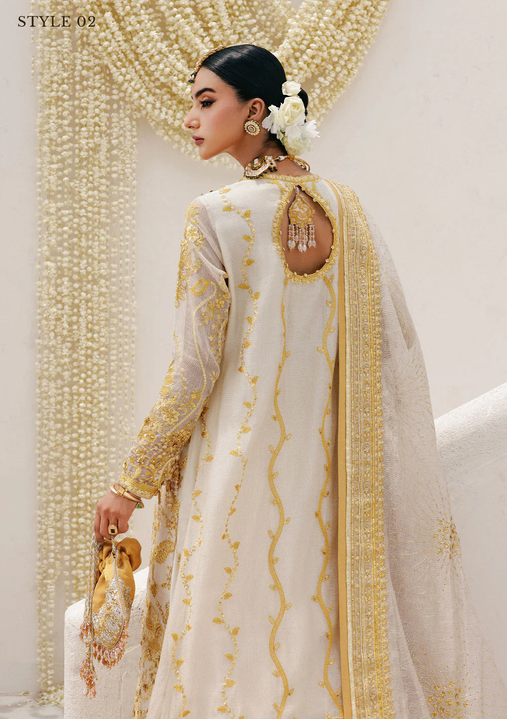 Luxury Pakistani stitched off-white outfit – AIK Wedding Festive Vol 2 – Pakistanimoda.com worldwide shipping
