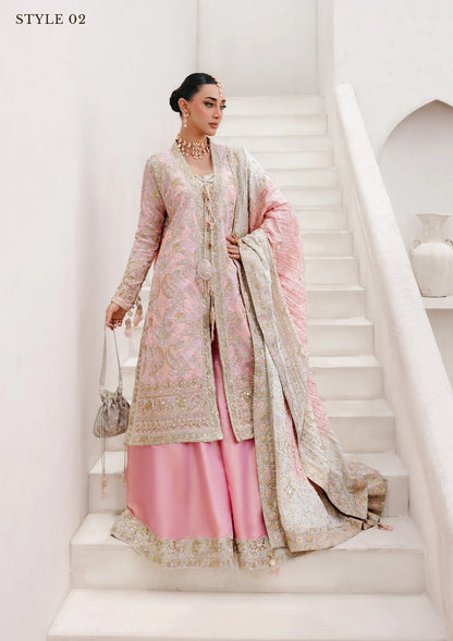AIK stitched katan silk formal dress with medium silk dupatta – Pakistanimoda.com