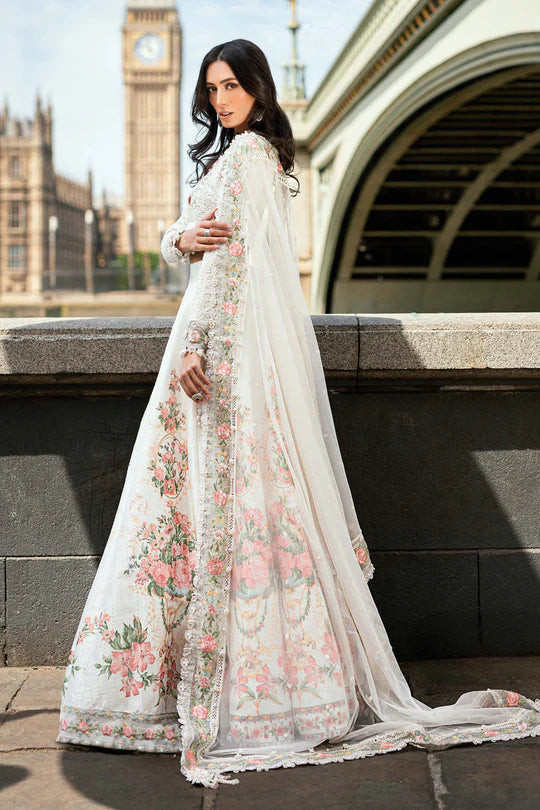 Maria B Soirée WF-09-02 Off-White Silk Lehenga Ensemble stitched for festive events – Pakistanimoda.