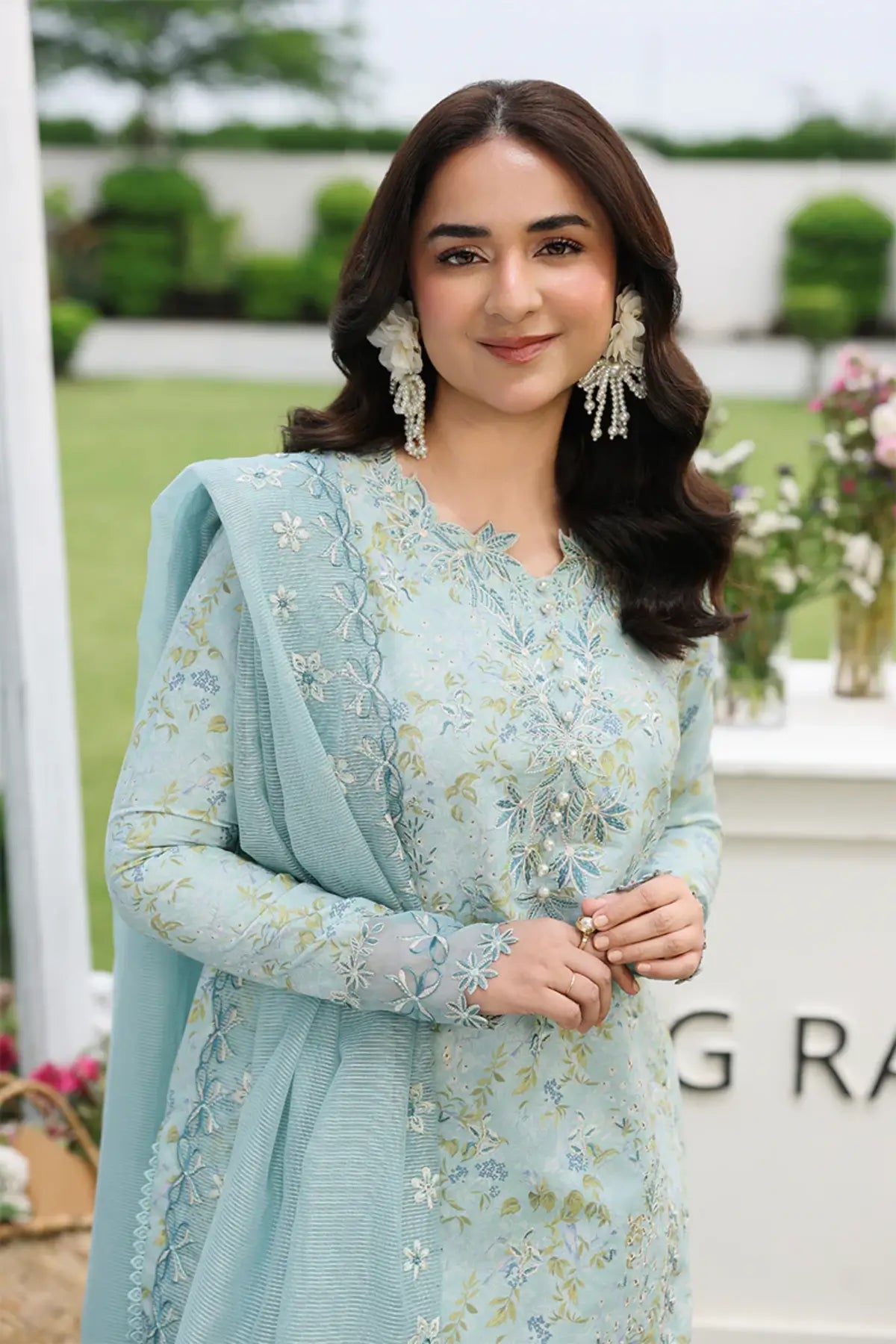 Yasna by Rang Rasiya Swan Embroidered Lawn Stitched 3PC Suit with Embroidered Textured Dupatta