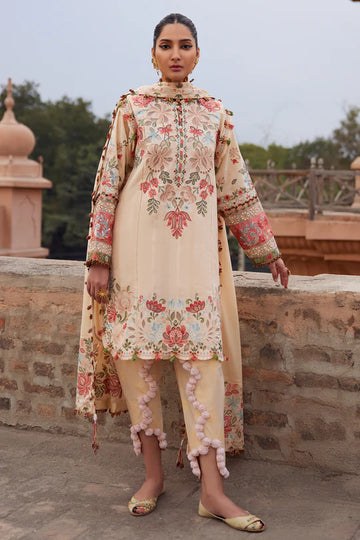 Zahara 07-B- A Desert Serenade Lawn Outfit By- Elan