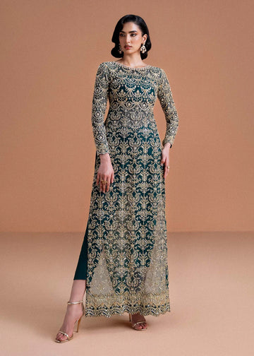 Kanwal Malik Zaira moss green ada work formal outfit – Pakistanimoda